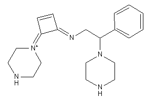 (2-phenyl-2-piperazino-ethyl)-(4-piperazin-1-ium-1-ylidenecyclobut-2-en-1-ylidene)amine