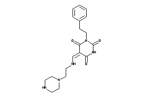 1-phenethyl-5-[(2-piperazinoethylamino)methylene]barbituric Acid