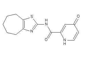 Image of 4-keto-N-(5,6,7,8-tetrahydro-4H-cyclohepta[d]thiazol-2-yl)-1H-pyridine-2-carboxamide