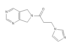 1-(5,7-dihydropyrrolo[3,4-d]pyrimidin-6-yl)-3-imidazol-1-yl-propan-1-one
