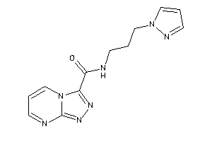 Image of N-(3-pyrazol-1-ylpropyl)-[1,2,4]triazolo[4,3-a]pyrimidine-3-carboxamide