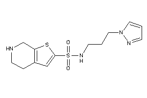 Image of N-(3-pyrazol-1-ylpropyl)-4,5,6,7-tetrahydrothieno[2,3-c]pyridine-2-sulfonamide