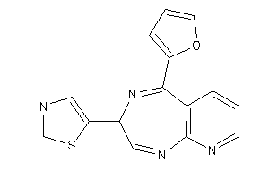 5-[5-(2-furyl)-3H-pyrido[2,3-e][1,4]diazepin-3-yl]thiazole