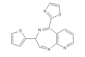 Image of 2-[3-(2-thienyl)-3H-pyrido[2,3-e][1,4]diazepin-5-yl]oxazole
