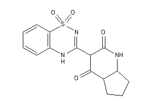 3-(1,1-diketo-4H-benzo[e][1,2,4]thiadiazin-3-yl)-1,4a,5,6,7,7a-hexahydro-1-pyrindine-2,4-quinone
