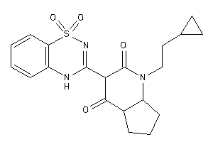 Image of 1-(2-cyclopropylethyl)-3-(1,1-diketo-4H-benzo[e][1,2,4]thiadiazin-3-yl)-5,6,7,7a-tetrahydro-4aH-1-pyrindine-2,4-quinone