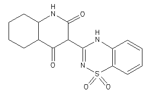 3-(1,1-diketo-4H-benzo[e][1,2,4]thiadiazin-3-yl)-4a,5,6,7,8,8a-hexahydro-1H-quinoline-2,4-quinone