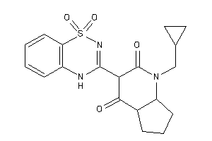 1-(cyclopropylmethyl)-3-(1,1-diketo-4H-benzo[e][1,2,4]thiadiazin-3-yl)-5,6,7,7a-tetrahydro-4aH-1-pyrindine-2,4-quinone