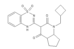 Image of 1-(cyclobutylmethyl)-3-(1,1-diketo-4H-benzo[e][1,2,4]thiadiazin-3-yl)-5,6,7,7a-tetrahydro-4aH-1-pyrindine-2,4-quinone