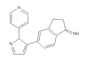 [5-[2-(4-pyridyl)-2H-pyrrol-3-yl]indan-1-ylidene]amine