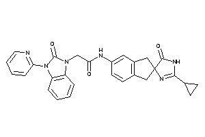 N-(2-cyclopropyl-5-keto-spiro[2-imidazoline-4,2'-indane]-5'-yl)-2-[2-keto-3-(2-pyridyl)benzimidazol-1-yl]acetamide