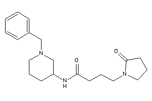 N-(1-benzyl-3-piperidyl)-4-(2-ketopyrrolidino)butyramide