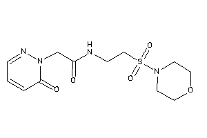 2-(6-ketopyridazin-1-yl)-N-(2-morpholinosulfonylethyl)acetamide