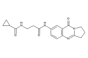 N-[3-keto-3-[(9-keto-2,3-dihydro-1H-pyrrolo[2,1-b]quinazolin-7-yl)amino]propyl]cyclopropanecarboxamide