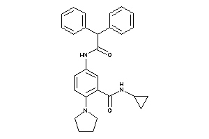 N-cyclopropyl-5-[(2,2-diphenylacetyl)amino]-2-pyrrolidino-benzamide