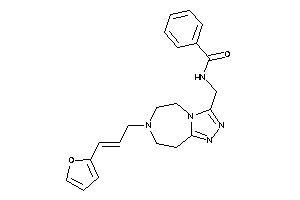 N-[[7-[3-(2-furyl)allyl]-5,6,8,9-tetrahydro-[1,2,4]triazolo[3,4-g][1,4]diazepin-3-yl]methyl]benzamide