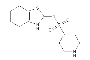 Image of N-(4,5,6,7-tetrahydro-3H-1,3-benzothiazol-2-ylidene)piperazine-1-sulfonamide