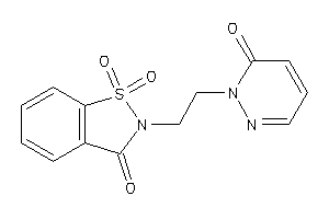 1,1-diketo-2-[2-(6-ketopyridazin-1-yl)ethyl]-1,2-benzothiazol-3-one