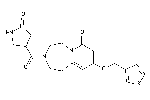 3-(5-ketopyrrolidine-3-carbonyl)-9-(3-thenyloxy)-1,2,4,5-tetrahydropyrido[2,1-g][1,4]diazepin-7-one