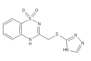 3-[(4H-1,2,4-triazol-3-ylthio)methyl]-4H-benzo[e][1,2,4]thiadiazine 1,1-dioxide
