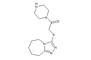 Image of 1-piperazino-2-(6,7,8,9-tetrahydro-5H-[1,2,4]triazolo[4,3-a]azepin-3-ylthio)ethanone