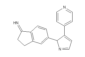[5-[3-(4-pyridyl)-2H-pyrrol-2-yl]indan-1-ylidene]amine