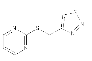 Image of 4-[(2-pyrimidylthio)methyl]thiadiazole