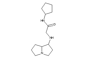 Image of N-cyclopentyl-2-(pyrrolizidin-1-ylamino)acetamide
