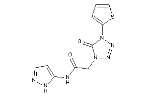 2-[5-keto-4-(2-thienyl)tetrazol-1-yl]-N-(1H-pyrazol-5-yl)acetamide