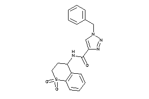 1-benzyl-N-(1,1-diketo-3,4-dihydro-2H-thiochromen-4-yl)triazole-4-carboxamide