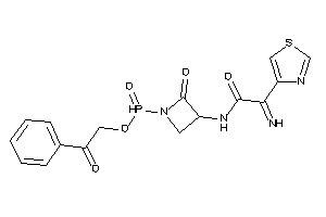 2-imino-N-(2-keto-1-phenacyloxyphosphonoyl-azetidin-3-yl)-2-thiazol-4-yl-acetamide
