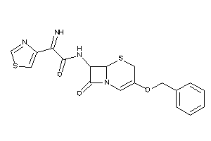 N-(3-benzoxy-8-keto-5-thia-1-azabicyclo[4.2.0]oct-2-en-7-yl)-2-imino-2-thiazol-4-yl-acetamide