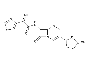 2-imino-N-[8-keto-3-(5-ketotetrahydrofuran-2-yl)-5-thia-1-azabicyclo[4.2.0]oct-2-en-7-yl]-2-thiazol-4-yl-acetamide