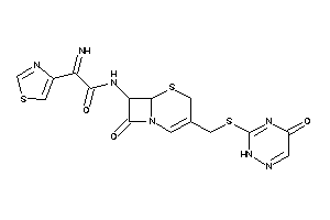 2-imino-N-[8-keto-3-[[(5-keto-2H-1,2,4-triazin-3-yl)thio]methyl]-5-thia-1-azabicyclo[4.2.0]oct-2-en-7-yl]-2-thiazol-4-yl-acetamide