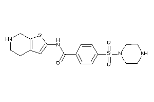 4-piperazinosulfonyl-N-(4,5,6,7-tetrahydrothieno[2,3-c]pyridin-2-yl)benzamide
