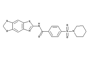 N-([1,3]dioxolo[4,5-f][1,3]benzothiazol-6-yl)-4-piperidinosulfonyl-benzamide