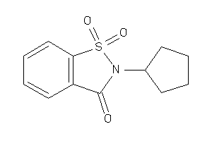 Image of 2-cyclopentyl-1,1-diketo-1,2-benzothiazol-3-one