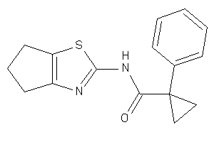 Image of N-(5,6-dihydro-4H-cyclopenta[d]thiazol-2-yl)-1-phenyl-cyclopropanecarboxamide