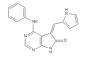 4-anilino-5-(1H-pyrrol-2-ylmethylene)-7H-pyrrolo[2,3-d]pyrimidin-6-one