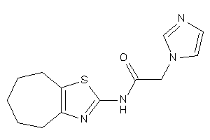 2-imidazol-1-yl-N-(5,6,7,8-tetrahydro-4H-cyclohepta[d]thiazol-2-yl)acetamide