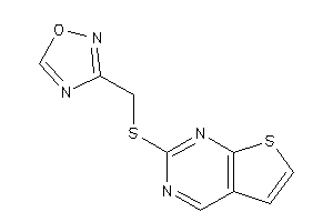 3-[(thieno[2,3-d]pyrimidin-2-ylthio)methyl]-1,2,4-oxadiazole