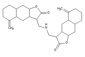 3-[[(2-keto-5-methylene-3,3a,4,4a,6,7,8,8a,9,9a-decahydrobenzo[f]benzofuran-3-yl)methylamino]methyl]-5-methylene-3,3a,4,4a,6,7,8,8a,9,9a-decahydrobenzo[f]benzofuran-2-one