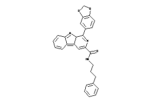 1-(1,3-benzodioxol-5-yl)-N-(3-phenylpropyl)-9aH-$b-carboline-3-carboxamide