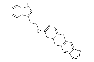 N-[2-(1H-indol-3-yl)ethyl]-2-(7-keto-5,6-dihydrofuro[3,2-g]chromen-6-yl)acetamide