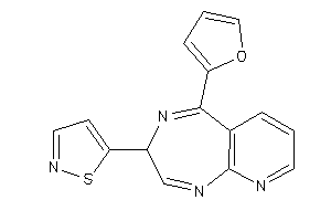Image of 5-[5-(2-furyl)-3H-pyrido[2,3-e][1,4]diazepin-3-yl]isothiazole