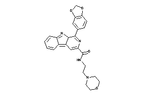 1-(1,3-benzodioxol-5-yl)-N-(2-morpholinoethyl)-9aH-$b-carboline-3-carboxamide