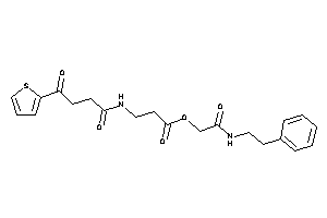 Image of 3-[[4-keto-4-(2-thienyl)butanoyl]amino]propionic Acid [2-keto-2-(phenethylamino)ethyl] Ester