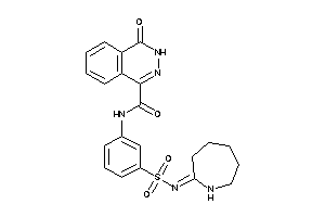 N-[3-(azepan-2-ylideneamino)sulfonylphenyl]-4-keto-3H-phthalazine-1-carboxamide