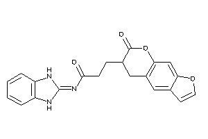 N-(1,3-dihydrobenzimidazol-2-ylidene)-3-(7-keto-5,6-dihydrofuro[3,2-g]chromen-6-yl)propionamide