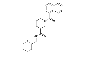 N-(morpholin-2-ylmethyl)-1-(1-naphthoyl)nipecotamide